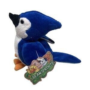 Bean Sprouts Blue Jay 6 inch Beanbag Plush With Paper Hang tag Vintage